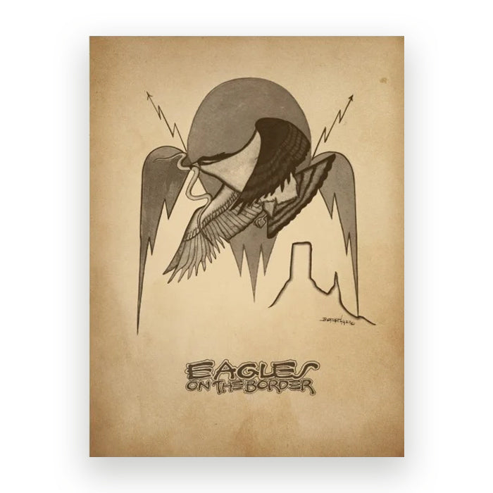 Eagles On The Border Poster